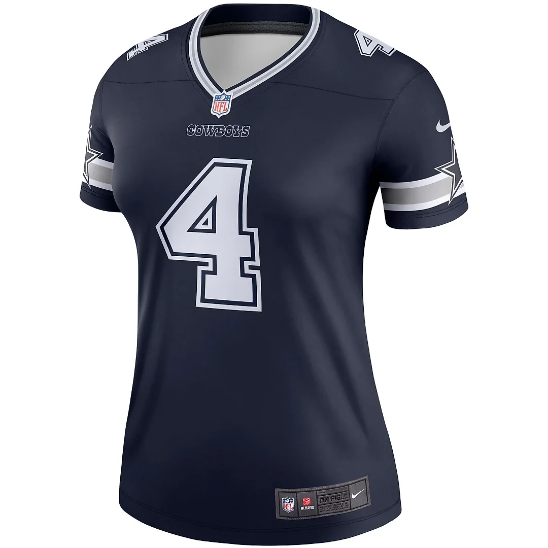Zennovawear Dak Prescott Dallas Cowboys Women's Legend Player Performance Top - Navy