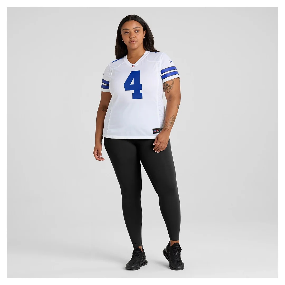 Zennovawear Dak Prescott Dallas Cowboys Women's Team Game Jersey - White