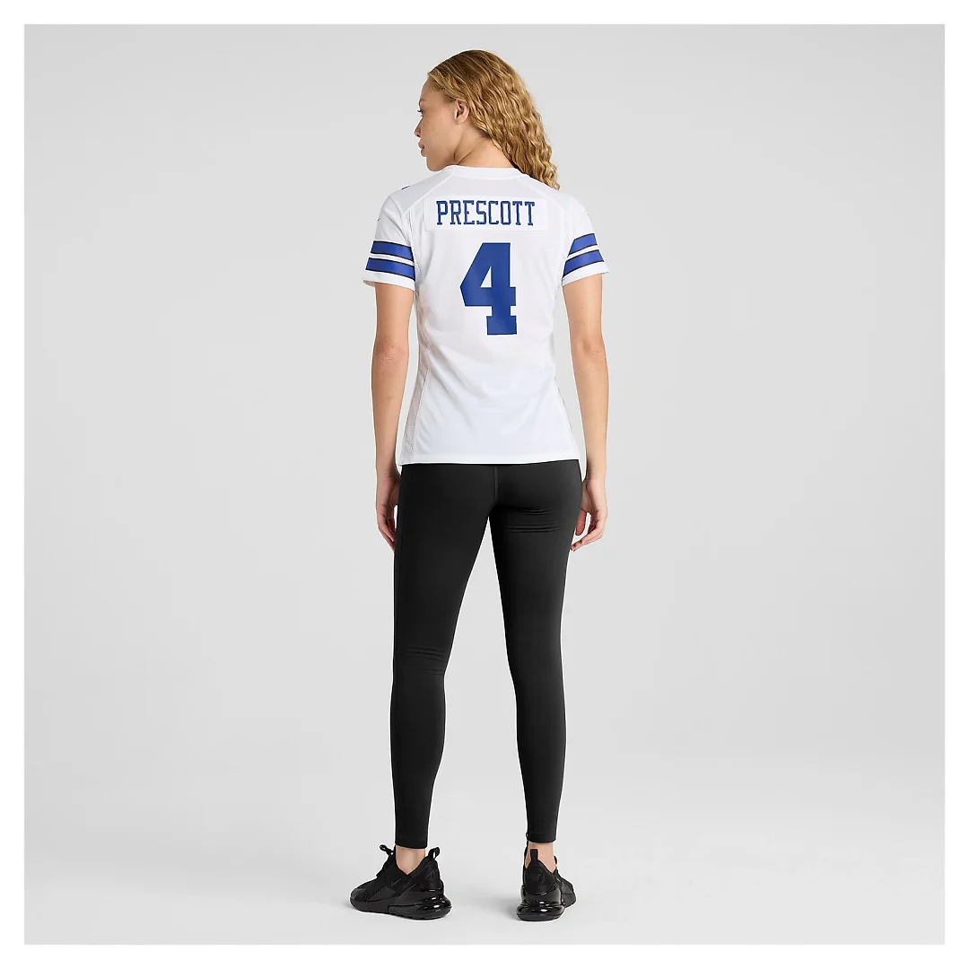 Zennovawear Dak Prescott Dallas Cowboys Women's Team Game Jersey - White