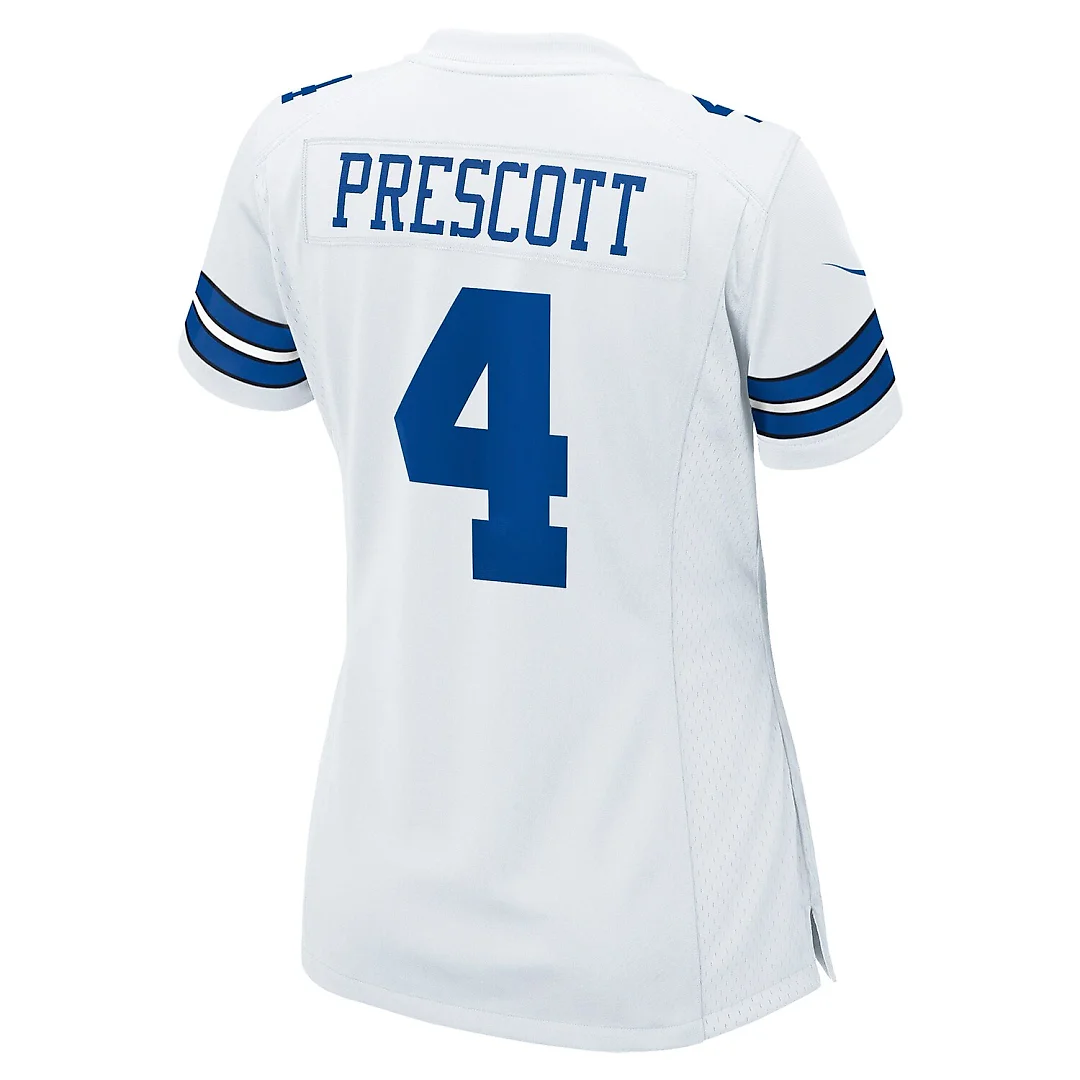 Zennovawear Dak Prescott Dallas Cowboys Women's Team Game Jersey - White
