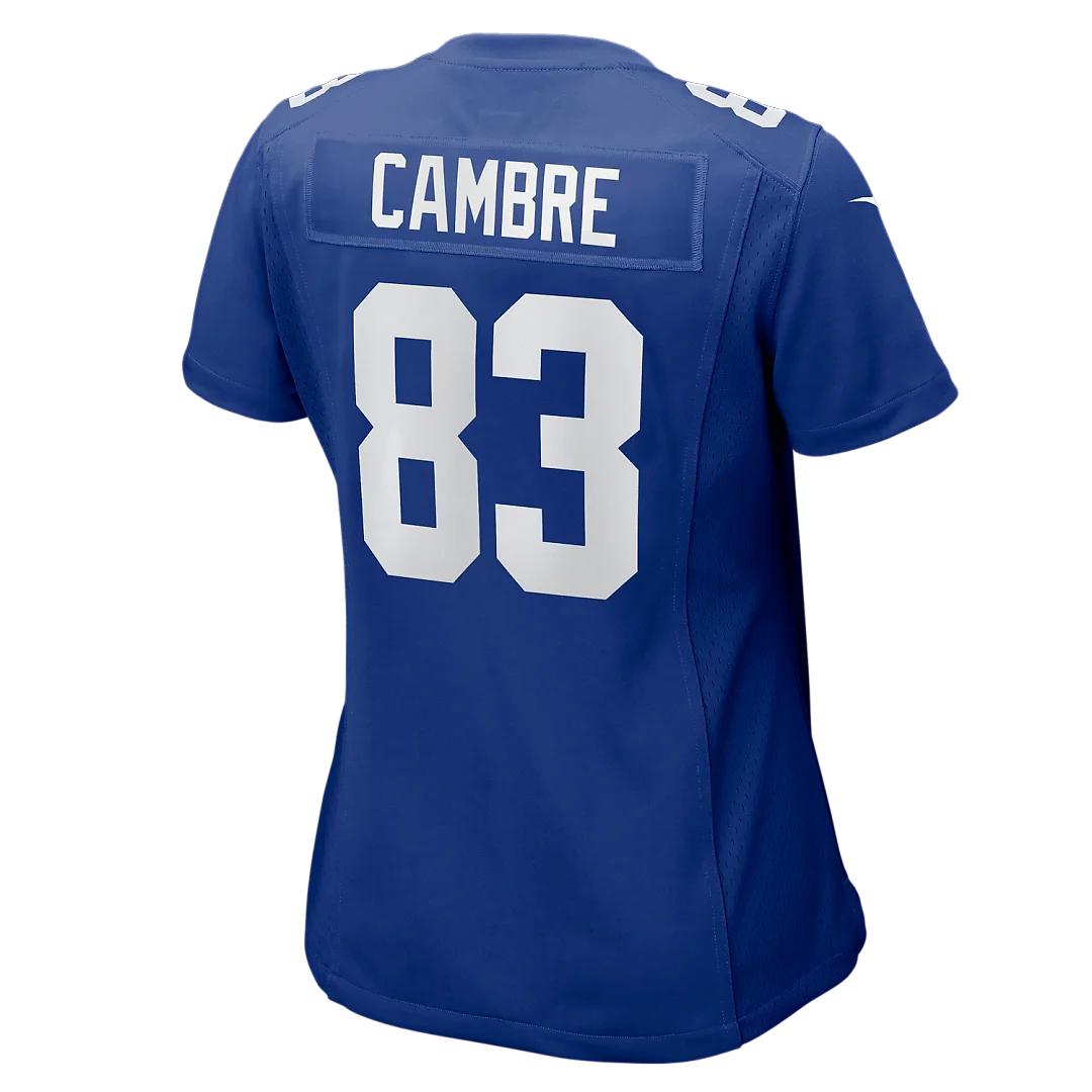 Zennovawear Dalen Cambre New York Giants Women's Team Game Jersey - Royal