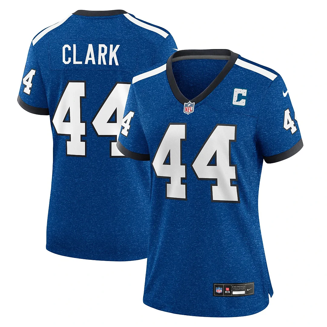 Zennovawear Dallas Clark Indianapolis Colts Women's Indiana Nights Alternate Game Jersey - Royal