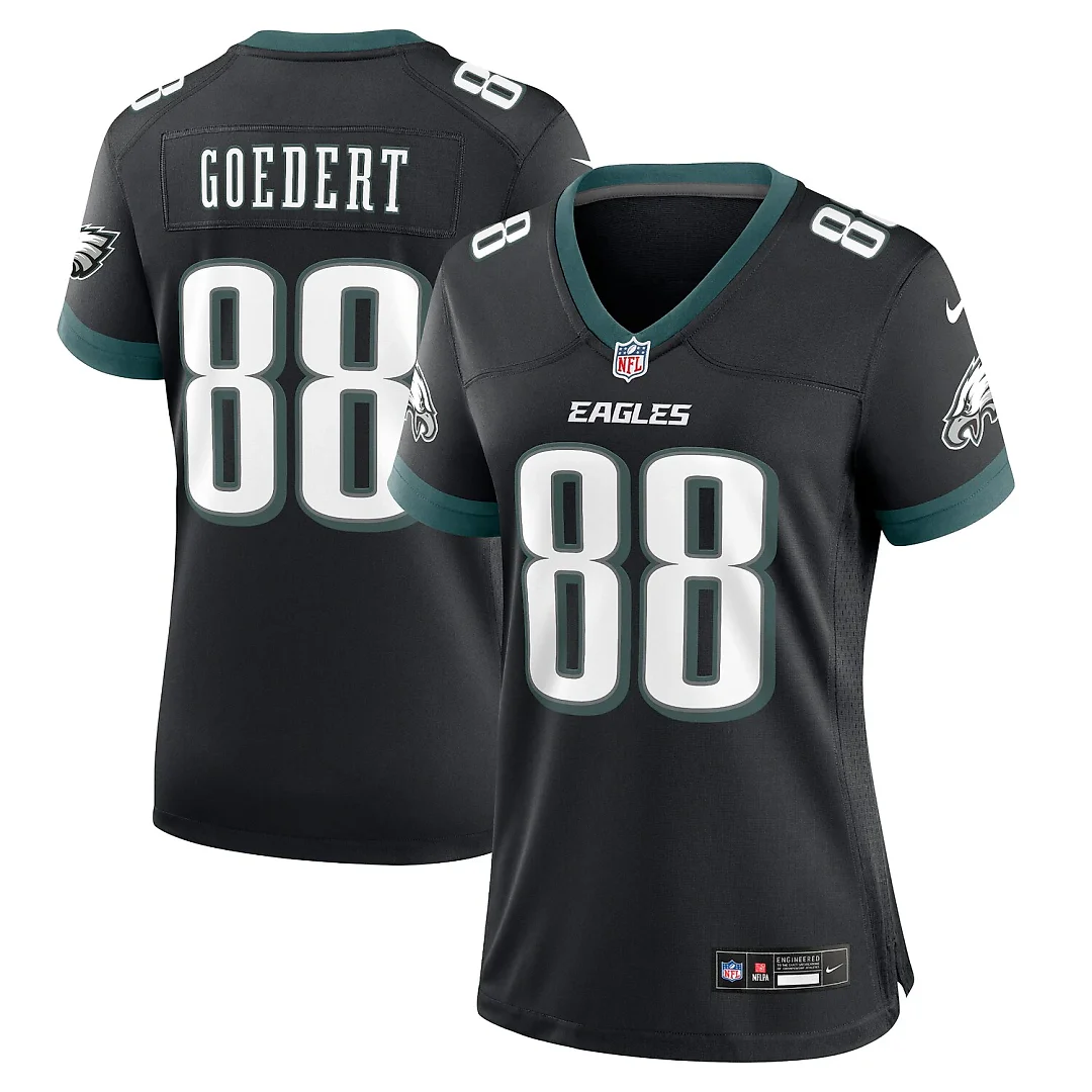 Zennovawear Dallas Goedert Philadelphia Eagles Women's Alternate Game Jersey - Black