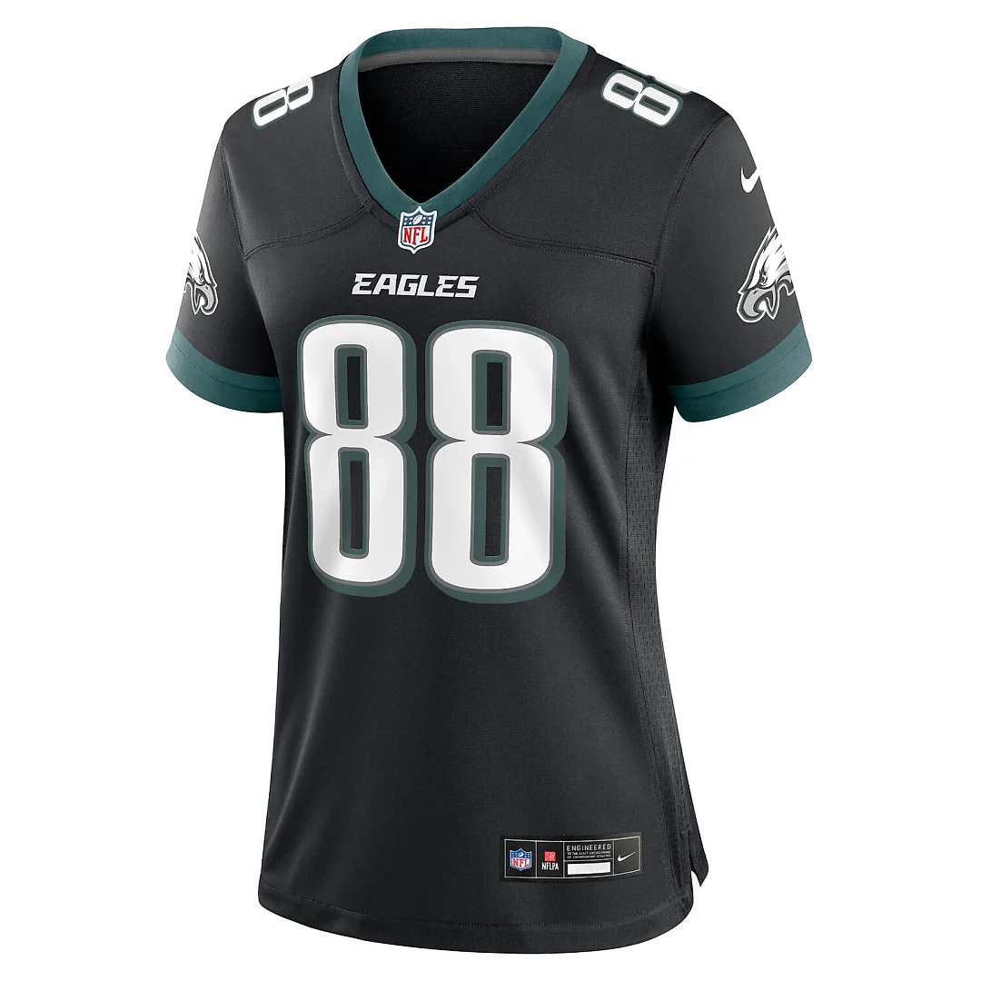 Zennovawear Dallas Goedert Philadelphia Eagles Women's Alternate Game Jersey - Black