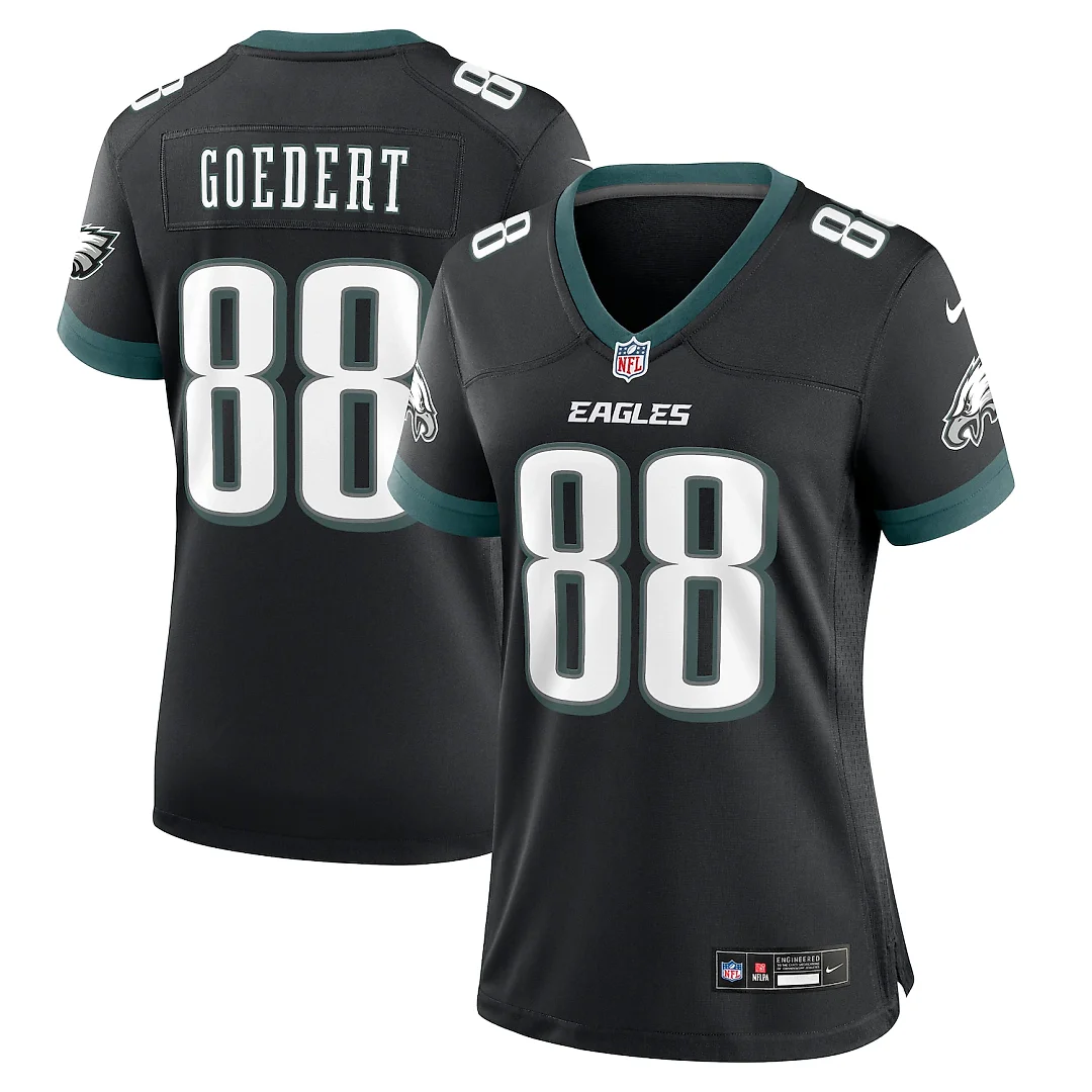 Zennovawear Dallas Goedert Philadelphia Eagles Women's Alternate Game Jersey - Black