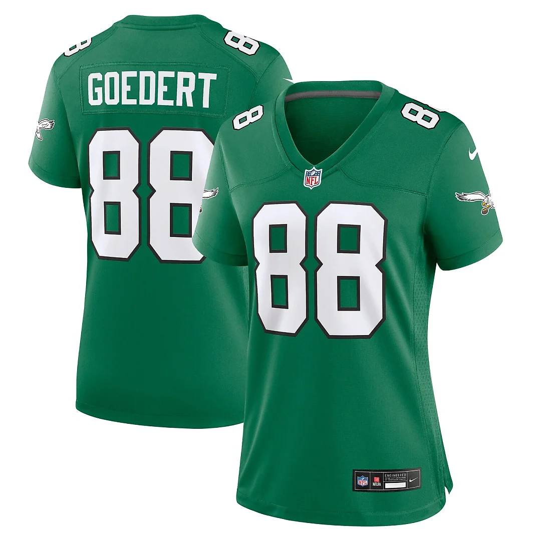Zennovawear Dallas Goedert Philadelphia Eagles Women's Alternate Game Jersey - Kelly Green