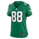 Zennovawear Dallas Goedert Philadelphia Eagles Women's Alternate Game Jersey - Kelly Green
