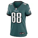 Zennovawear Dallas Goedert Philadelphia Eagles Women's Team Game Jersey - Midnight Green