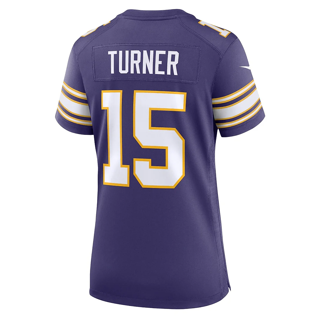 Zennovawear Dallas Turner Minnesota Vikings Women's Alternate Game Jersey - Purple