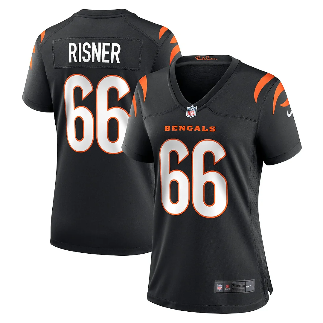 Zennovawear Dalton Risner Cincinnati Bengals Women's Team Game Jersey - Black