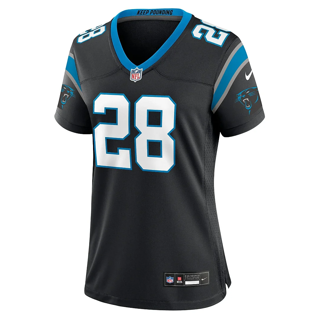 Zennovawear Damarri Mathis Carolina Panthers Women's Team Game Jersey - Black