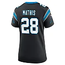 Zennovawear Damarri Mathis Carolina Panthers Women's Team Game Jersey - Black