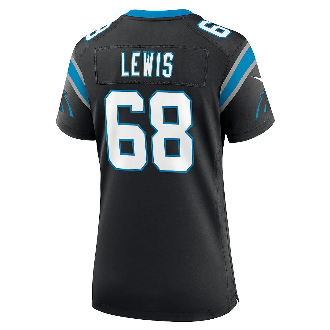 Zennovawear Damien Lewis Carolina Panthers Women's Game Jersey - Black