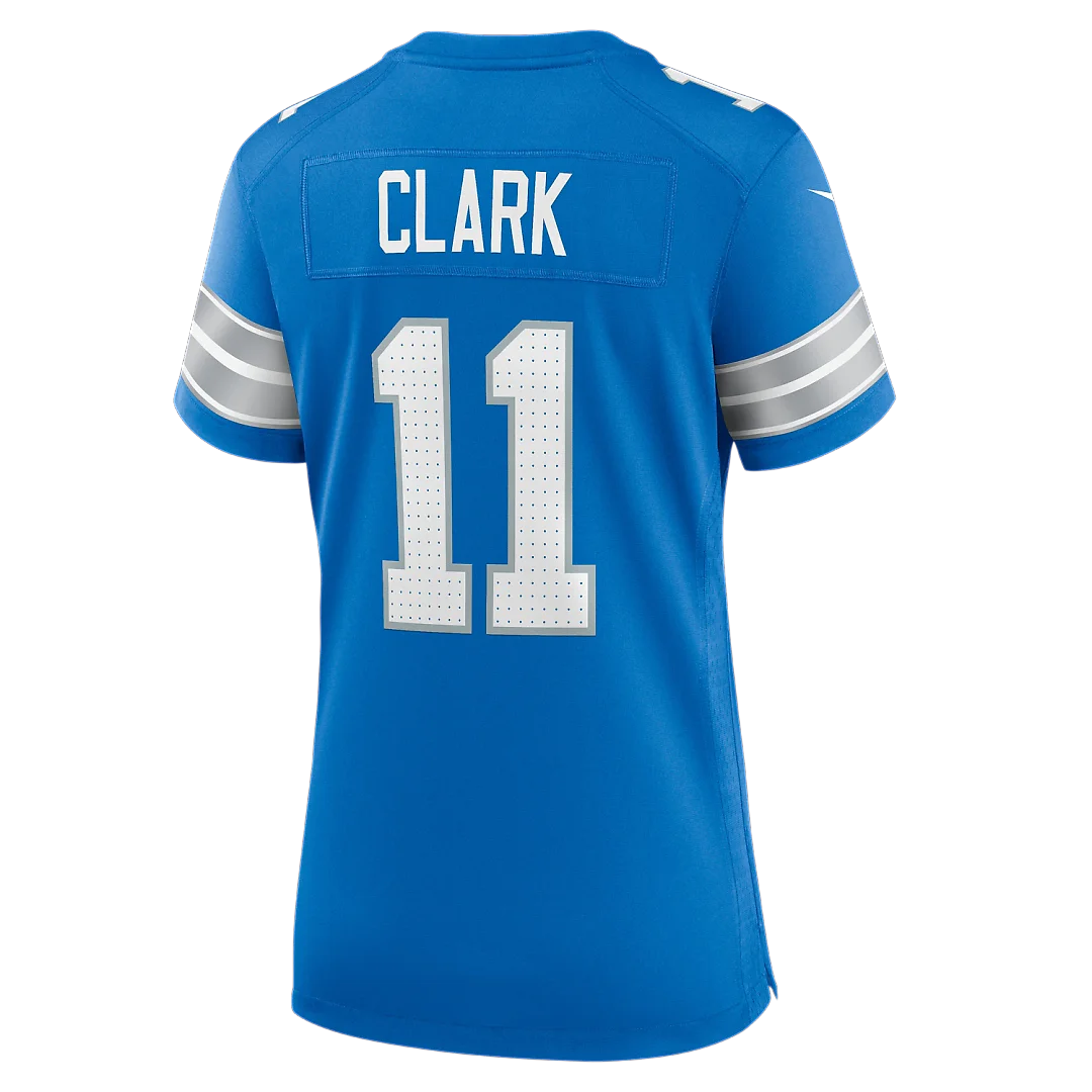 Zennovawear Damone Clark Detroit Lions Women's Team Game Jersey - Blue