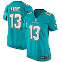 Zennovawear Dan Marino Miami Dolphins Women's Game Retired Player Jersey - Aqua