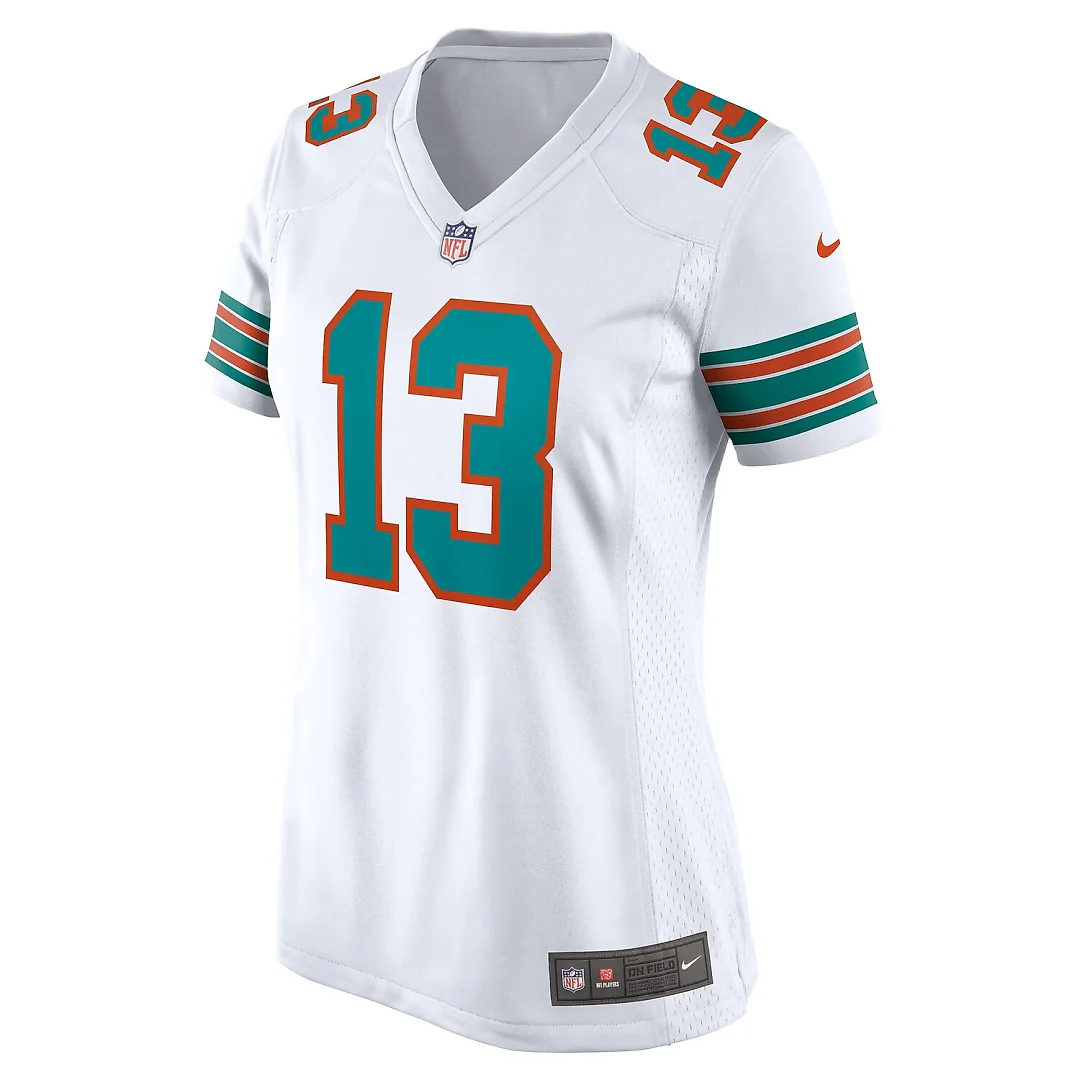 Zennovawear Dan Marino Miami Dolphins Women's Retired Player Jersey - White