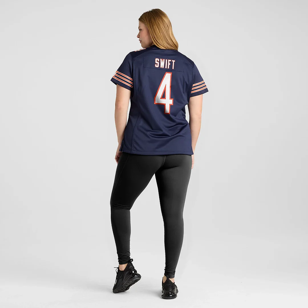 Zennovawear D'Andre Swift Chicago Bears Women's Game Jersey - Navy