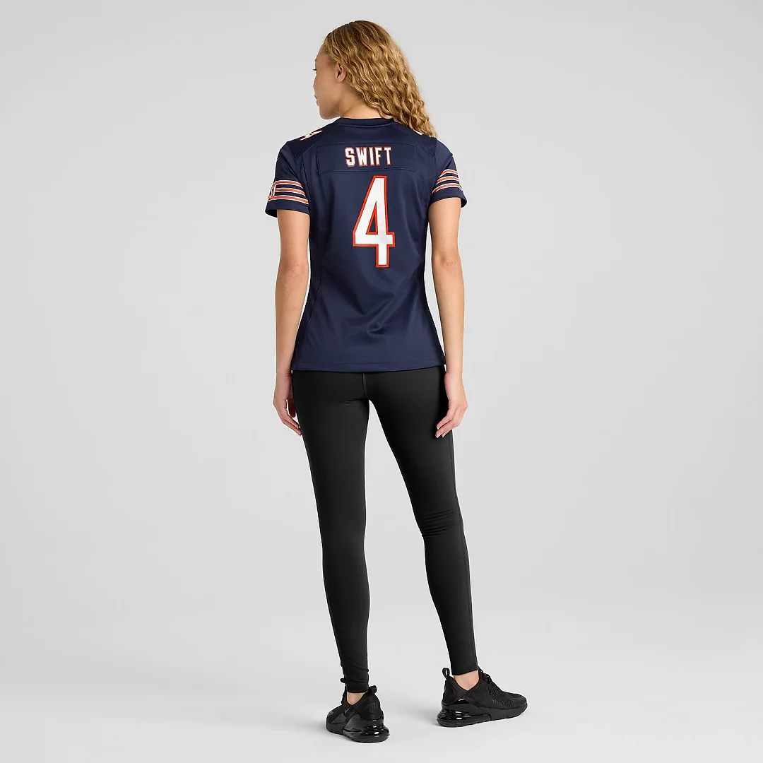 Zennovawear D'Andre Swift Chicago Bears Women's Game Jersey - Navy