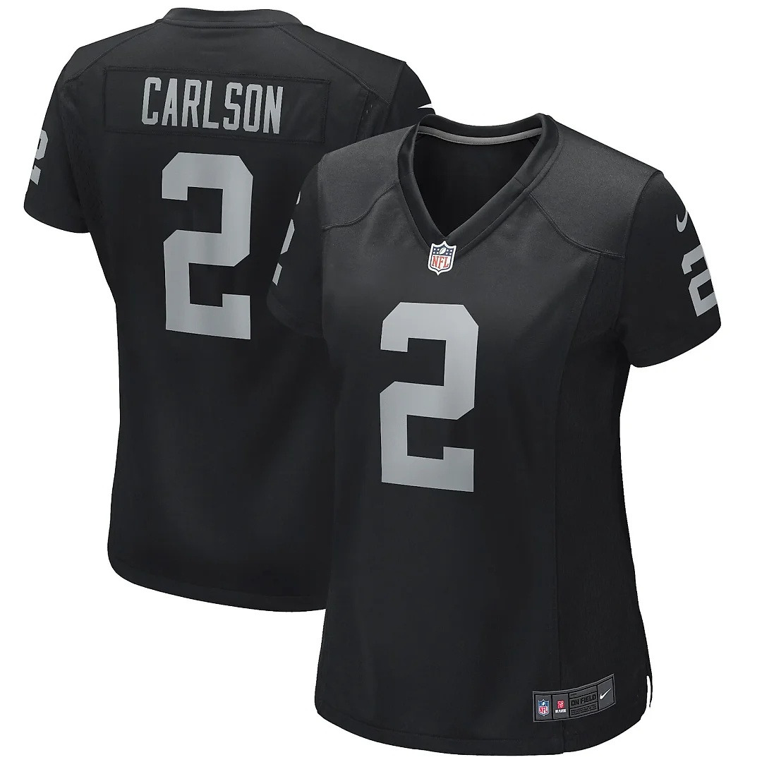 Zennovawear Daniel Carlson Las Vegas Raiders Women's Player Game Jersey - Black