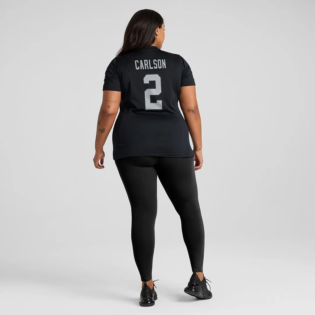Zennovawear Daniel Carlson Las Vegas Raiders Women's Player Game Jersey - Black