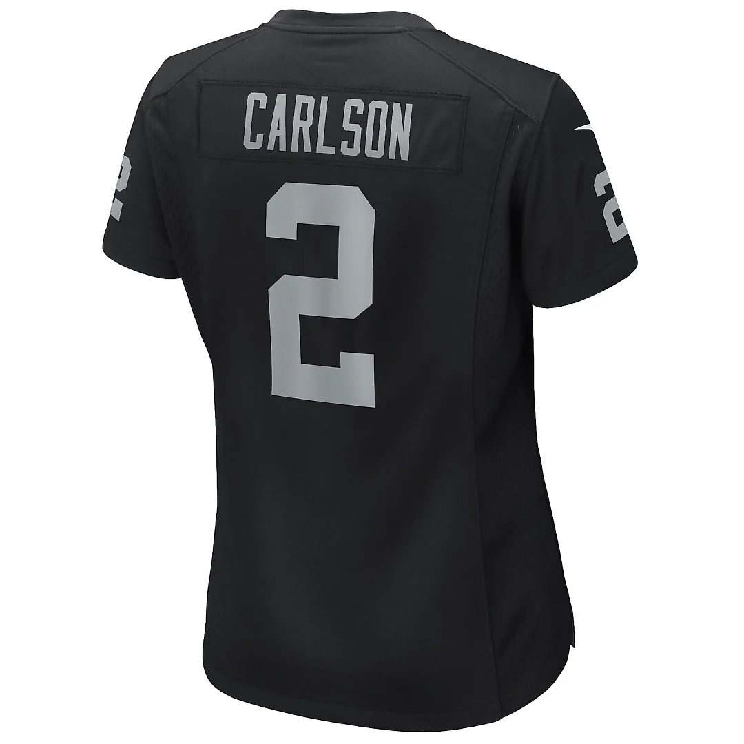 Zennovawear Daniel Carlson Las Vegas Raiders Women's Player Game Jersey - Black