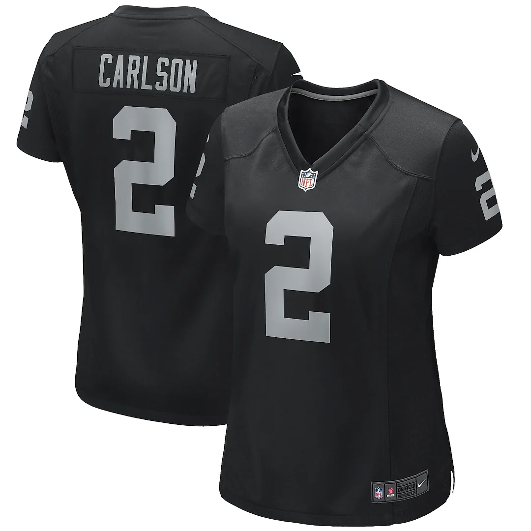Zennovawear Daniel Carlson Las Vegas Raiders Women's Player Game Jersey - Black