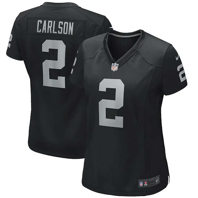 Zennovawear Daniel Carlson Las Vegas Raiders Women's Player Game Jersey - Black