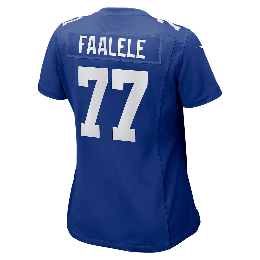 Zennovawear Daniel Faalele New York Giants Women's Team Game Jersey - Royal