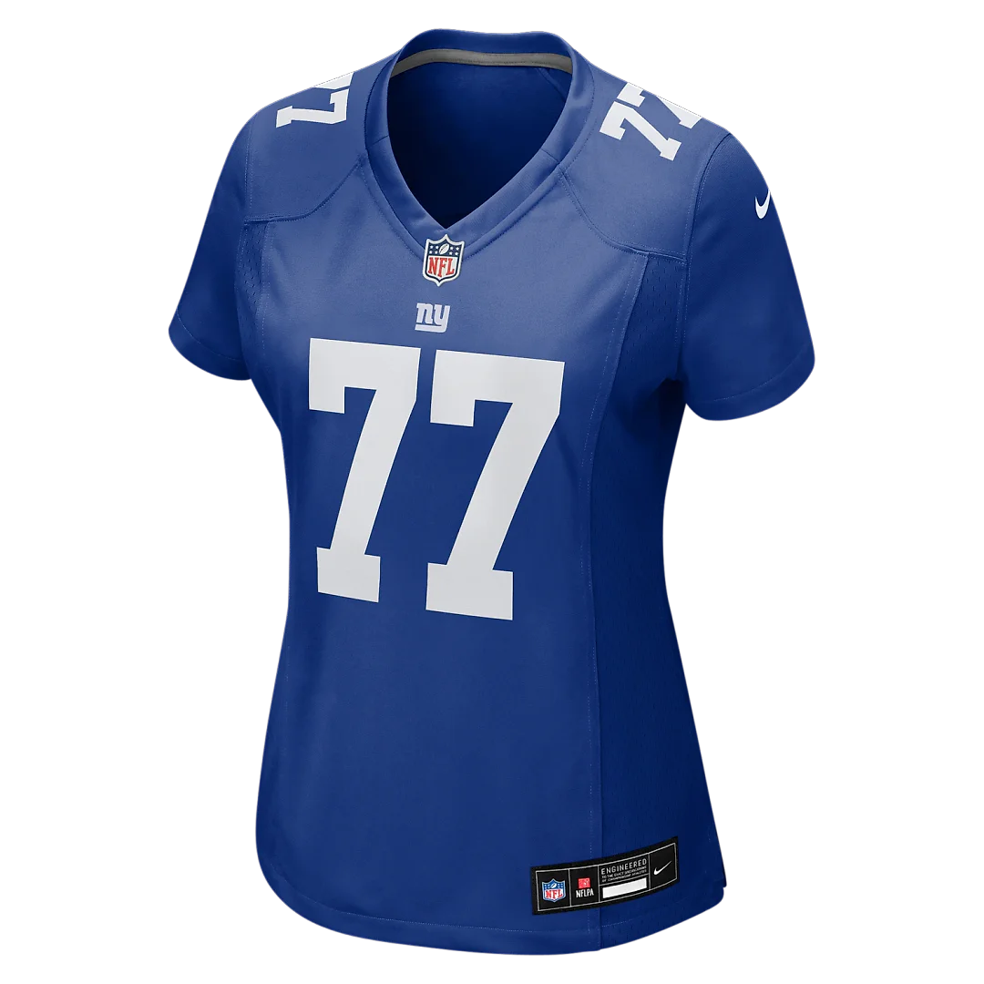 Zennovawear Daniel Faalele New York Giants Women's Team Game Jersey - Royal
