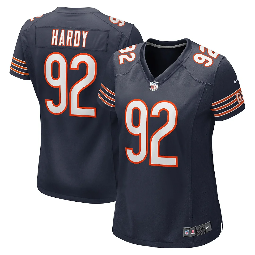 Zennovawear Daniel Hardy Chicago Bears Women's Team Game Jersey - Navy