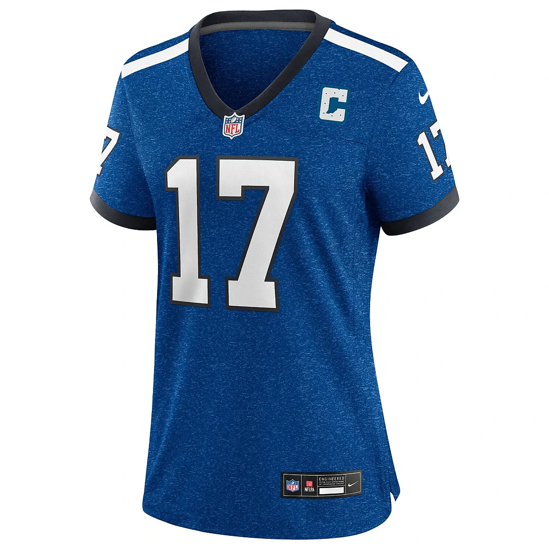 Zennovawear Daniel Jones Indianapolis Colts Women's Alternate 2 Indiana Nights Game Jersey - Heather Royal