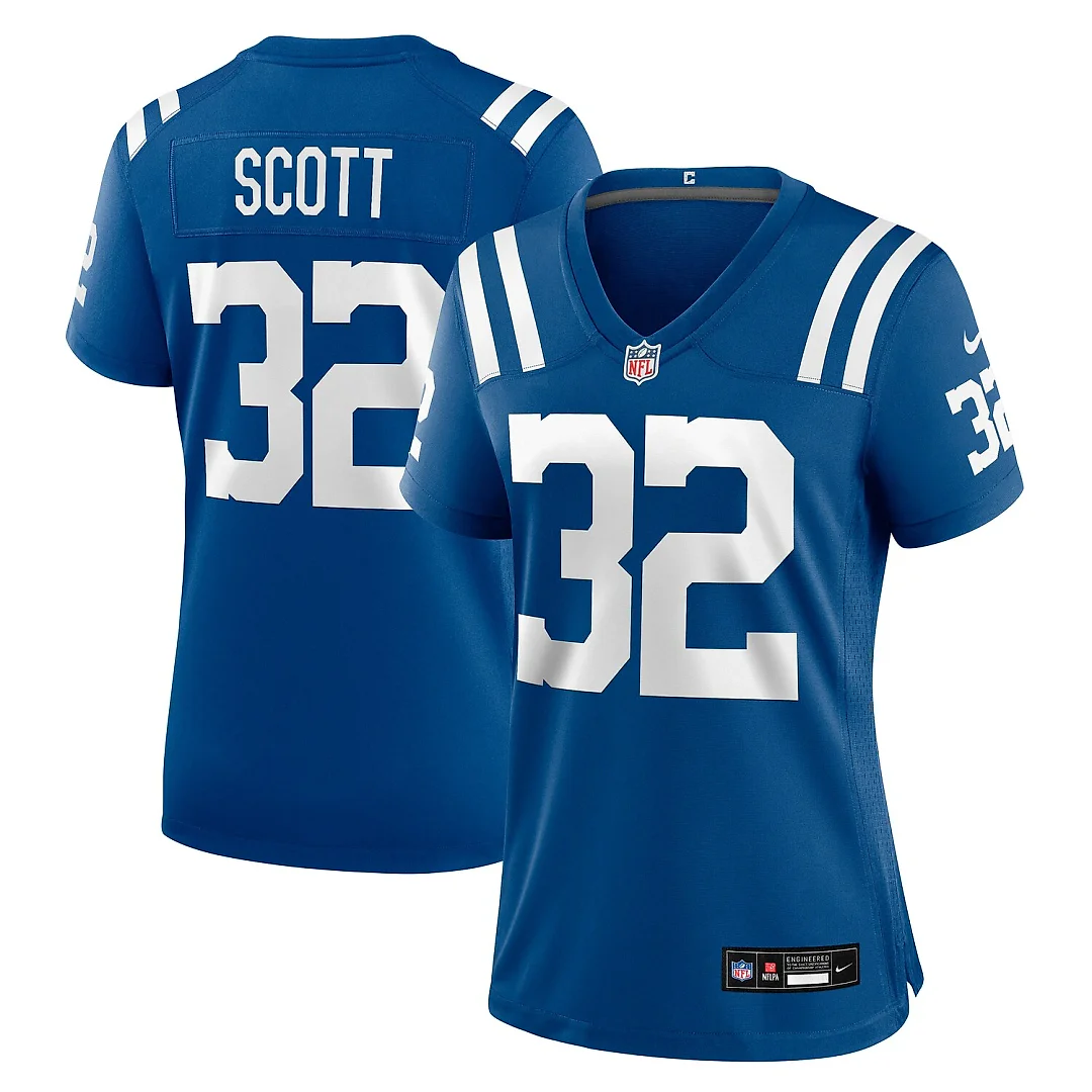 Zennovawear Daniel Scott Indianapolis Colts Women's Team Game Jersey - Royal