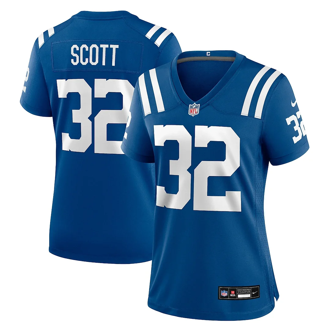 Zennovawear Daniel Scott Indianapolis Colts Women's Team Game Jersey - Royal