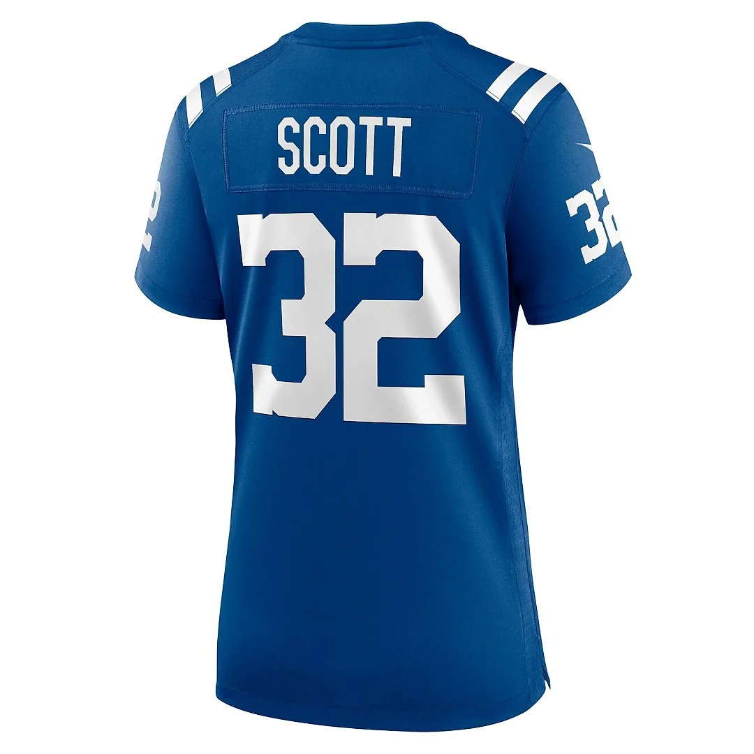 Zennovawear Daniel Scott Indianapolis Colts Women's Team Game Jersey - Royal