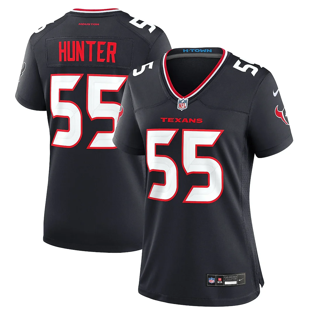 Zennovawear Danielle Hunter Houston Texans Women's Team Game Jersey - Navy