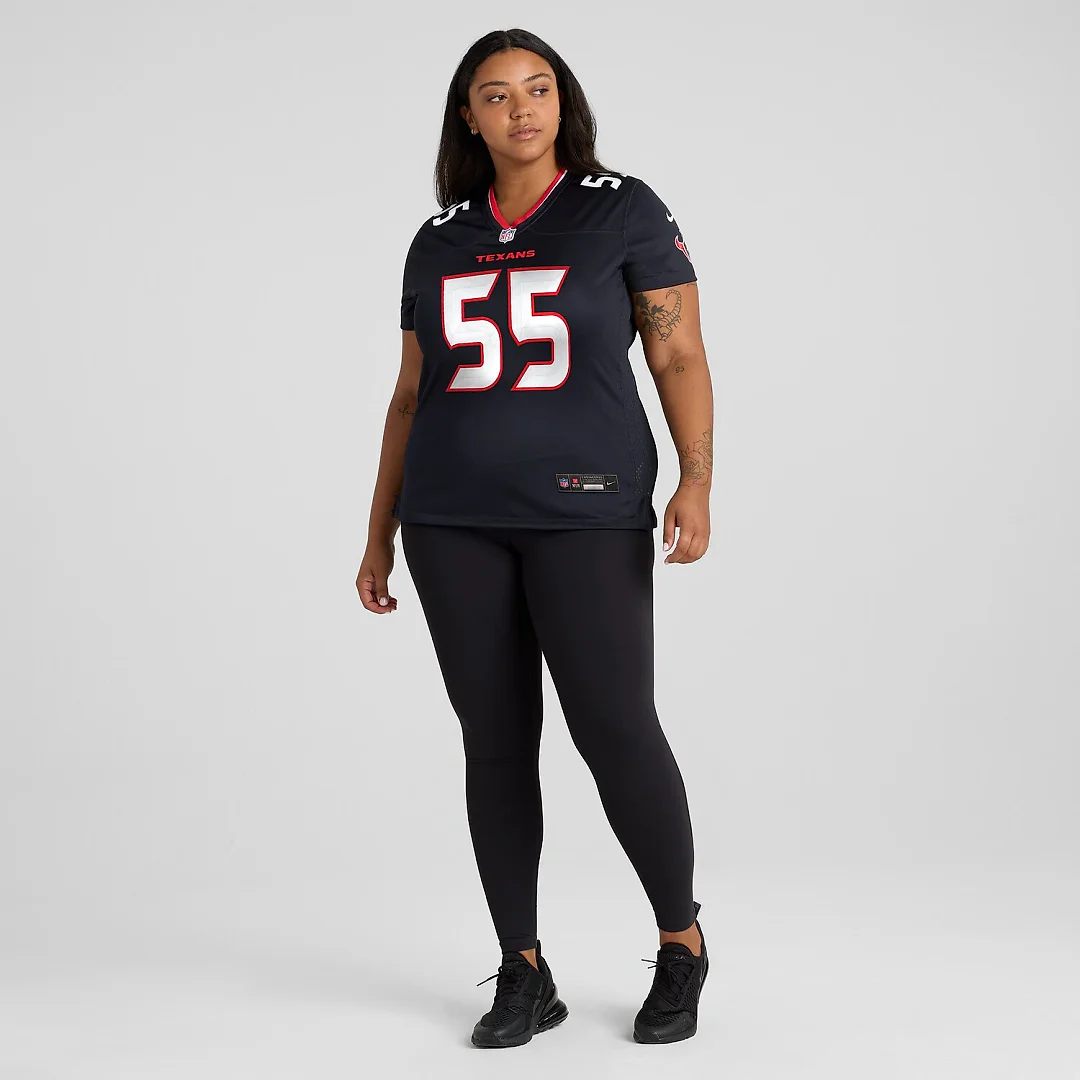 Zennovawear Danielle Hunter Houston Texans Women's Team Game Jersey - Navy