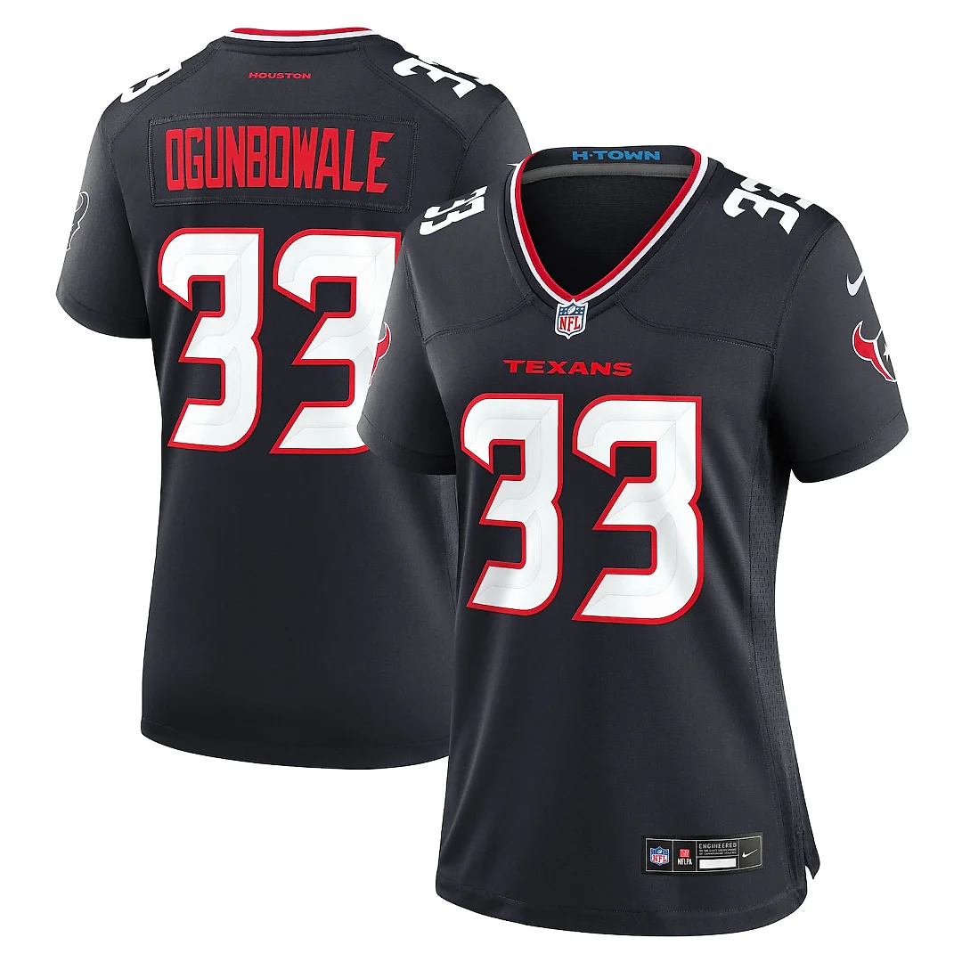 Zennovawear Dare Ogunbowale Houston Texans Women's Team Game Jersey - Navy