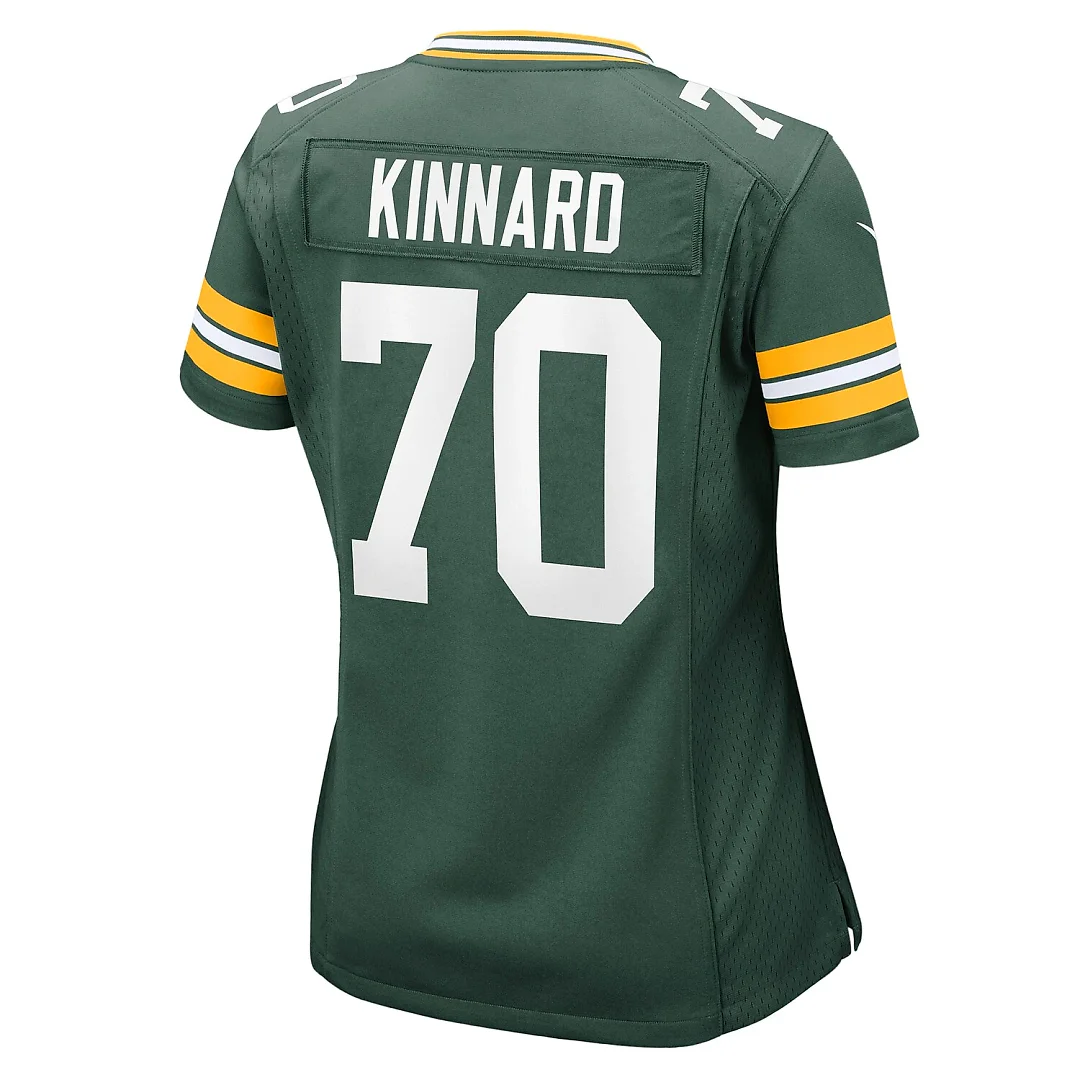 Zennovawear Darian Kinnard Green Bay Packers Women's Team Game Jersey - Green