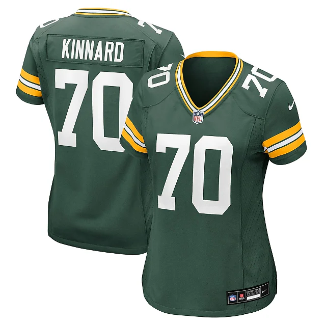 Zennovawear Darian Kinnard Green Bay Packers Women's Team Game Jersey - Green