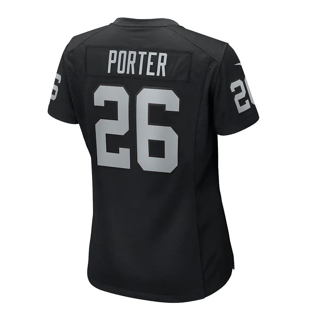 Zennovawear Darien Porter Las Vegas Raiders Women's Team Game Jersey - Black