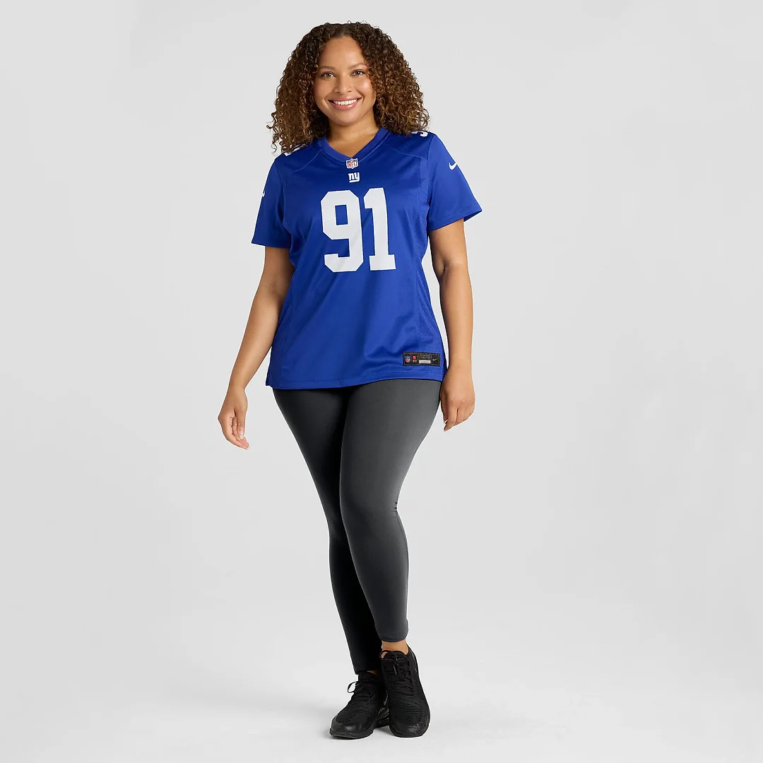 Zennovawear Darius Alexander New York Giants Women's Team Game Jersey - Royal