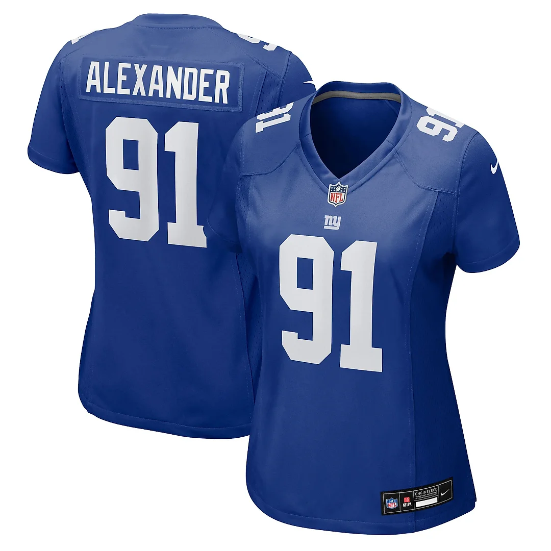 Zennovawear Darius Alexander New York Giants Women's Team Game Jersey - Royal