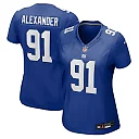 Zennovawear Darius Alexander New York Giants Women's Team Game Jersey - Royal