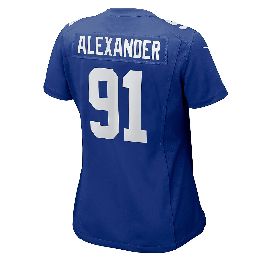 Zennovawear Darius Alexander New York Giants Women's Team Game Jersey - Royal