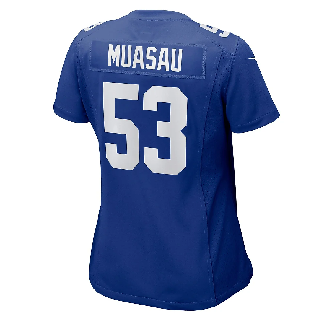 Zennovawear Darius Muasau New York Giants Women's Game Jersey - Royal