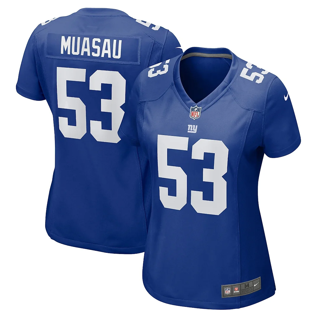 Zennovawear Darius Muasau New York Giants Women's Game Jersey - Royal