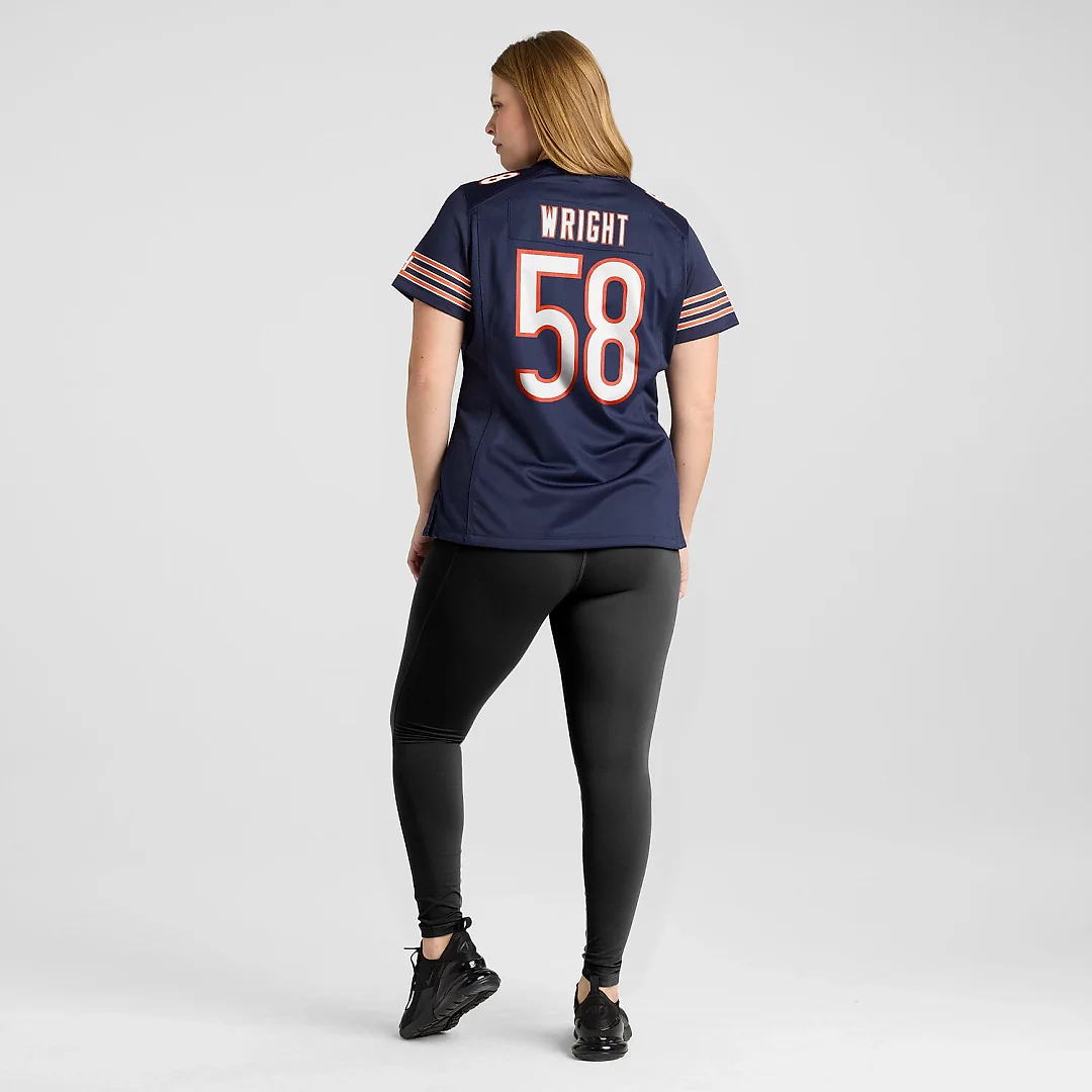 Zennovawear Darnell Wright Chicago Bears Women's Game Jersey - Navy