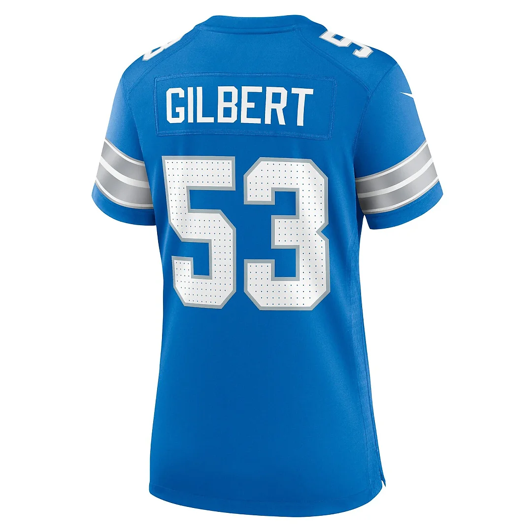 Zennovawear DaRon Gilbert Detroit Lions Women's Game Jersey - Blue