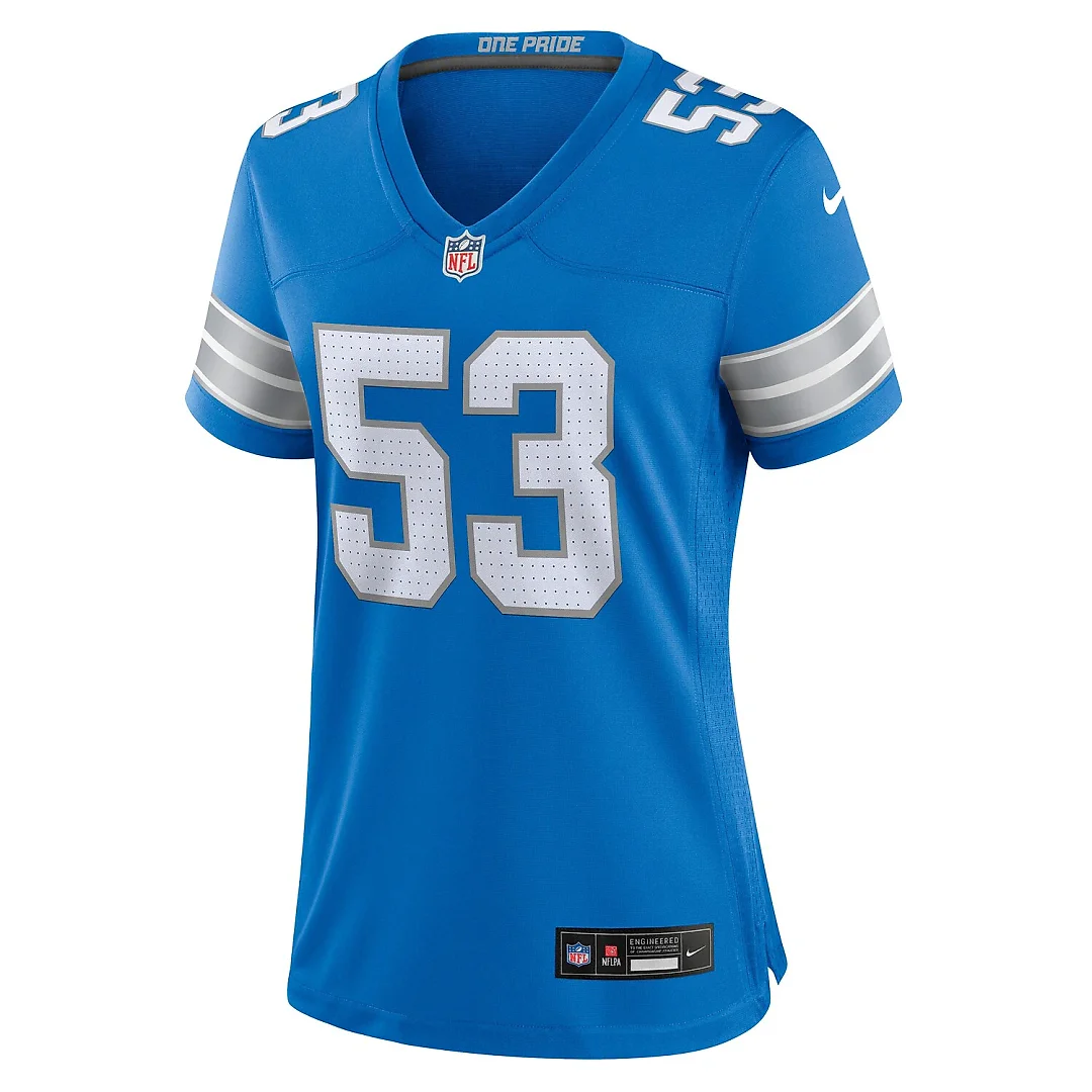 Zennovawear DaRon Gilbert Detroit Lions Women's Game Jersey - Blue