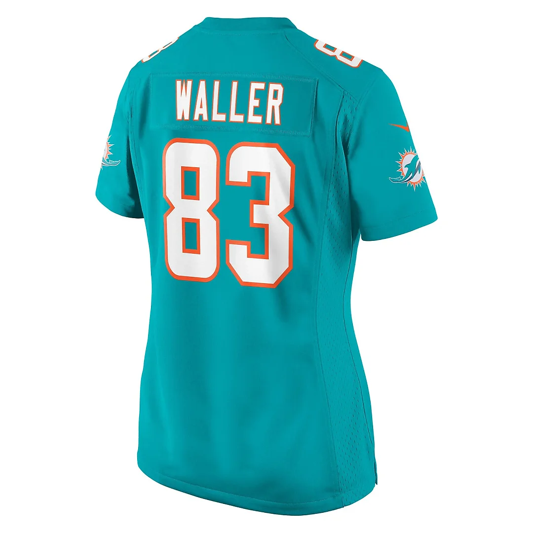 Zennovawear Darren Waller Miami Dolphins Women's Team Game Jersey - Aqua